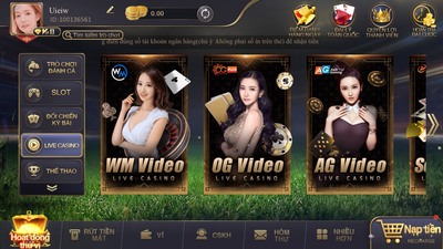 Phòng chơi live casino EE88
