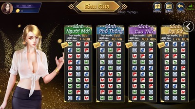 Sảnh chơi bầu cua tại EE88