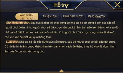 Quy tắc chơi bầu cua EE88