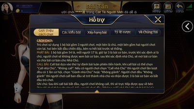 Luật đánh bài tấn đổi thưởng