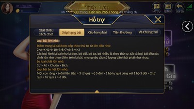 Quy tắc xếp bài tiến lên EE88