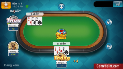 Mẹo chơi game bài ba cây