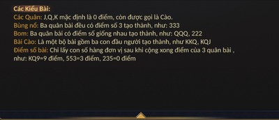 Cách chơi bài ba cào cơ bản