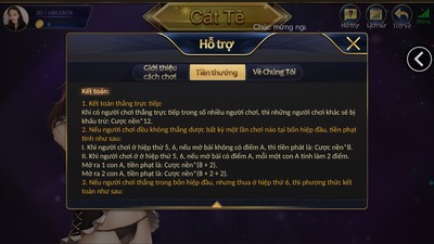 Tỷ lệ thưởng cát tê EE88