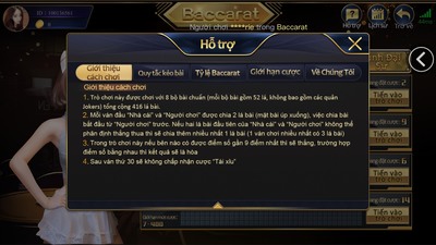 Luật chơi bài Baccarat EE88