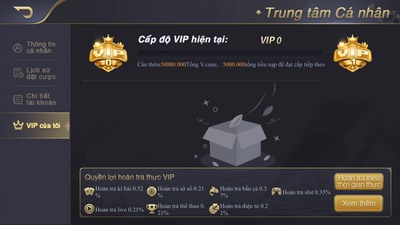 Các cấp độ vip EE88