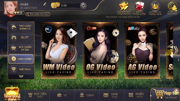 Phòng chơi live casino EE88